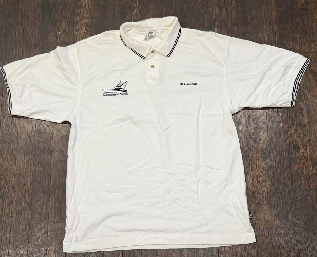 Vintage Columbia Sailing Golf Polo Athletic Men's Large Short Sleeve Shirt image 4