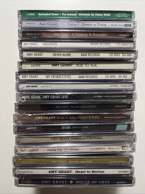 17 CD LOT AMY GRANT BRAND NEW SEALED 10 CDS (SOME CRACKED) + USED 7 CDS