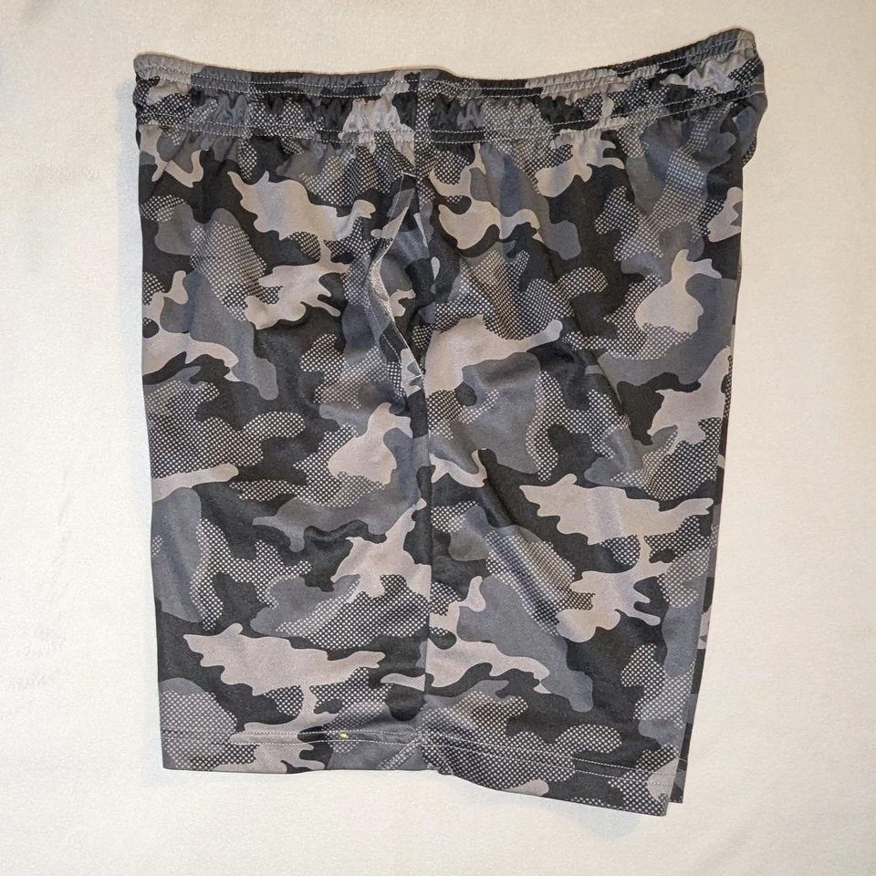 Pantalones Cortos Atléticos Camuflados Tek Gear Para Hombre - Talla Grande - Gris - Gimnasio Entrenamiento Excelente Foto 3 de 4
