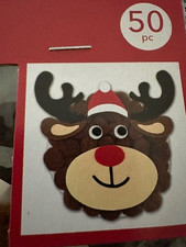 Reindeer Pom Pom Craft Kit 50pc Kids crafting fun Christmas House age 3