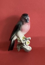 VINTAGE HERTWIG KATZHUTTE ? CERAMIC BULLFINCH WALL PLAQUE 4344
