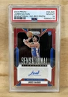 Jared McCain 2024-25 Prizm Sensational Signatures Rookie Auto Red /99 PSA 10