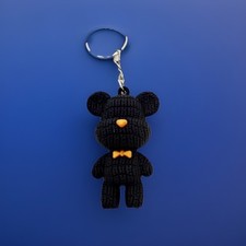 Teddy Bear Keychain Cute Keyrings Bag Tags Backpack Clips Keys Chains Gift Cute