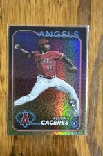 2024 Topps Series 2 - Kelvin Caceres #680 Holiday (RC) - Angels 
