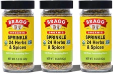 Bragg Sprinkle Herbs and Spices Seasoning, 1.5oz, 3 Pack