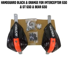 HANDGUARD KIT ORANGE FIT FOR ROYAL ENFIELD INTERCEPTOR 650 & GT 650 & BEAR 650
