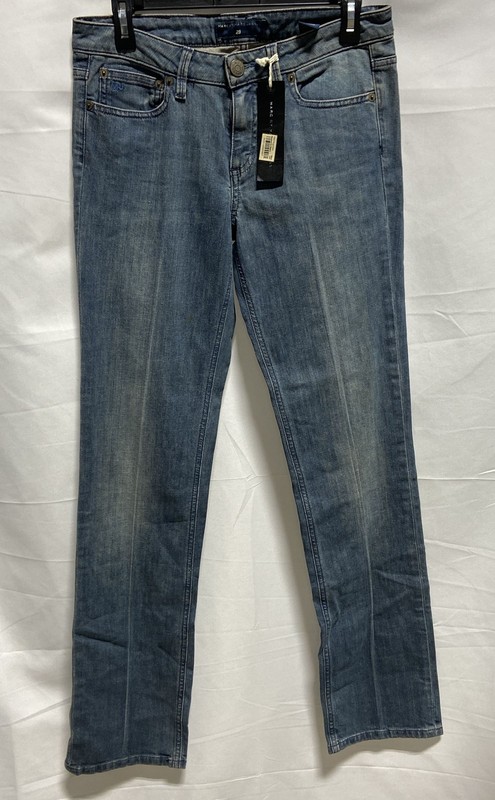 Marc by Marc Jacobs Women's Patti Straight Leg Jeans Medium Blue Wash NWT Sz 29