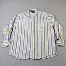 Nautica Shirt Mens XL Multicolor Striped Pocket Button Down