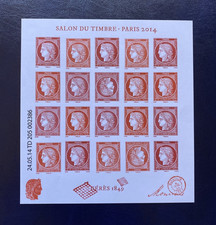 TIMBRE FRANCE BLOC FEUILLET F4871 Ceres 1849 NEUF ** Salon du Timbre Paris 2014