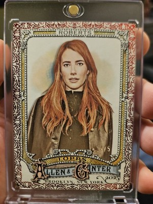 2025 Allen & Ginter Set Emma Roberts RED FOIL FILIGREE /5 SSP #286 GORGEOUS 