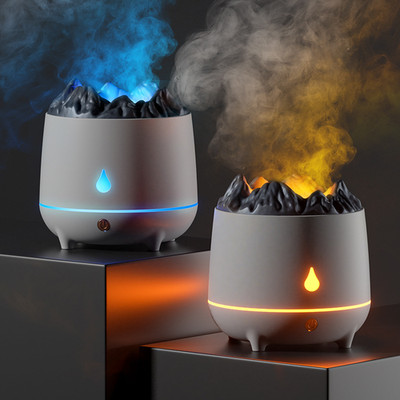 New Volcano Humidifier Flaming Mountain Aromatherapy Machine Volcano Diffuser Ho