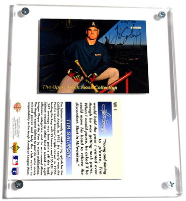 1993 Upper Deck Iooss Collection Tim Salmon Signed #WI1 2 Card Set  240 / 1500