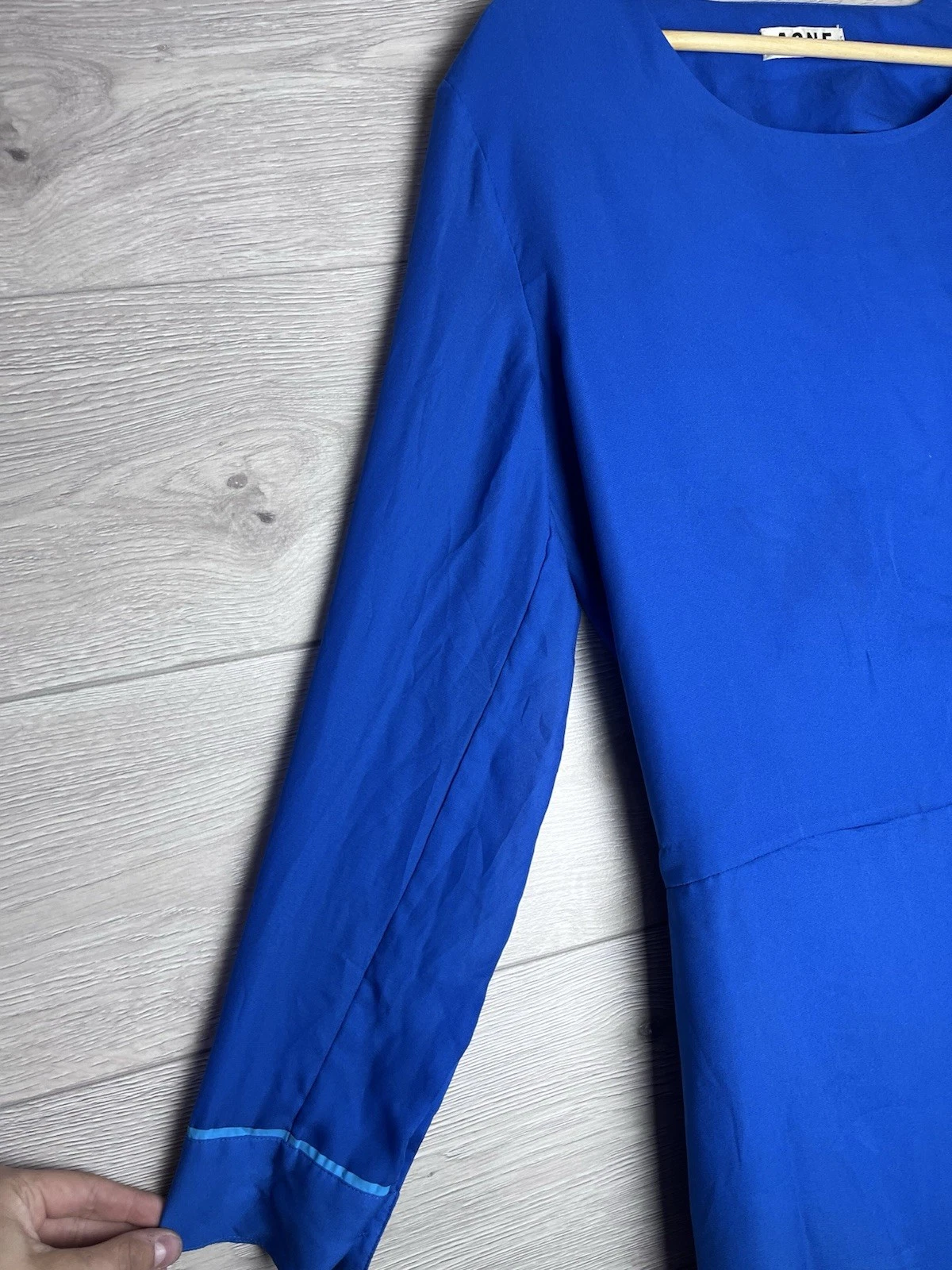 ACNE STUDIOS LUSSO ABITO LUNGO DONNA ACNE TAGLIA 40 BLU MADE IN ??