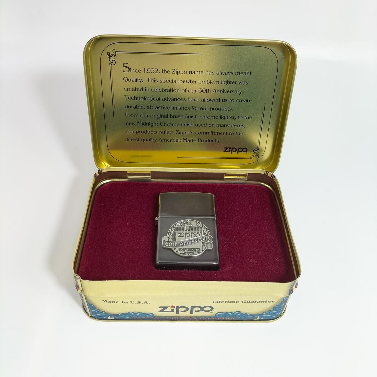 Zippo 60th Anniversary Oil Lighter Collectible Used | eBay Zippo 60th Anniversary Oil Lighter Collectible Used | eBay
