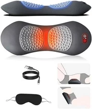 3 In 1 Electric Lumbar Support Pillow Back Massager with Heat Back Massager
