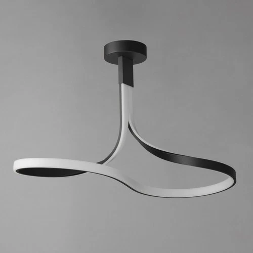 ET2 E30660 Serpentine 13"W LED Semi-Flush Ceiling Fixture - Black - Picture 4 of 4