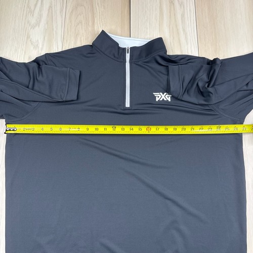 Neu mit Etikett Peter Millar Crown Sport schwarzer Herrenpullover PXG-Logo 1/4-Reißverschluss Sweatshirt 2XL - Bild 12 von 13