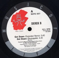 Derek B - Get Down, 12", (Vinyl)