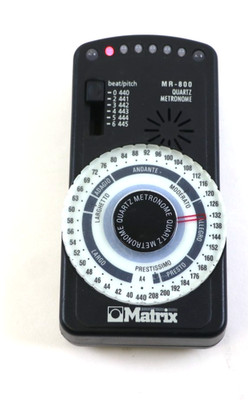 Matrix MR-800 Quartz Metronome w/ LED Pendulum Simulation & Down Beat Accent