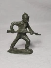 Vintage Marx Army Soldier With Rifle Wearing Gas Mask
