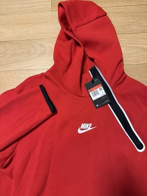 Nike Sportswear Tech Fleece Zip Pullover Hoodie CU4493 657 Red