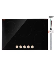 VEVOR 30in 5 Burner Induction Cooktop Electric Countertop Burner Knob Control