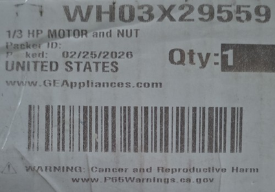#ad 🚨NEW GENUINE OEM GE HOTPOINT WH03X29559 1 3 Hp WASHER Motor amp; Nut🚨 $54.95
