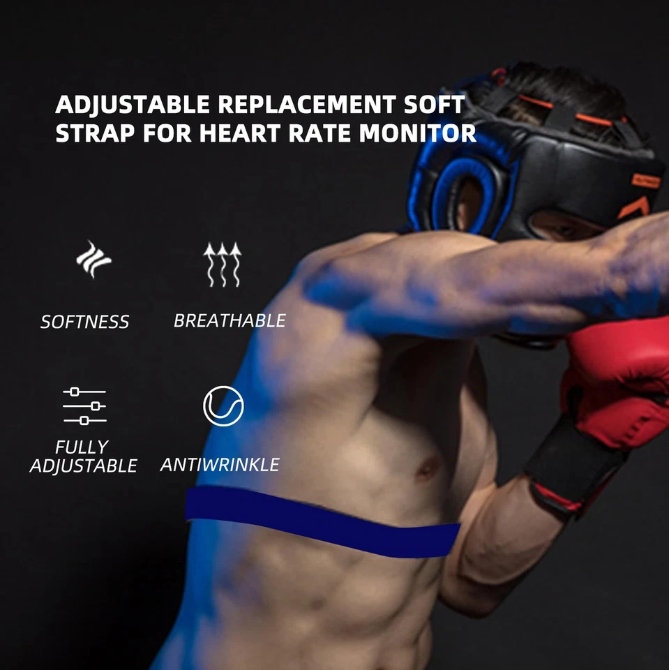 Repuesto de correa de pecho para monitor de ritmo cardíaco para Polar H10 H9 H7 - HRM ajustable Foto 4 de 4