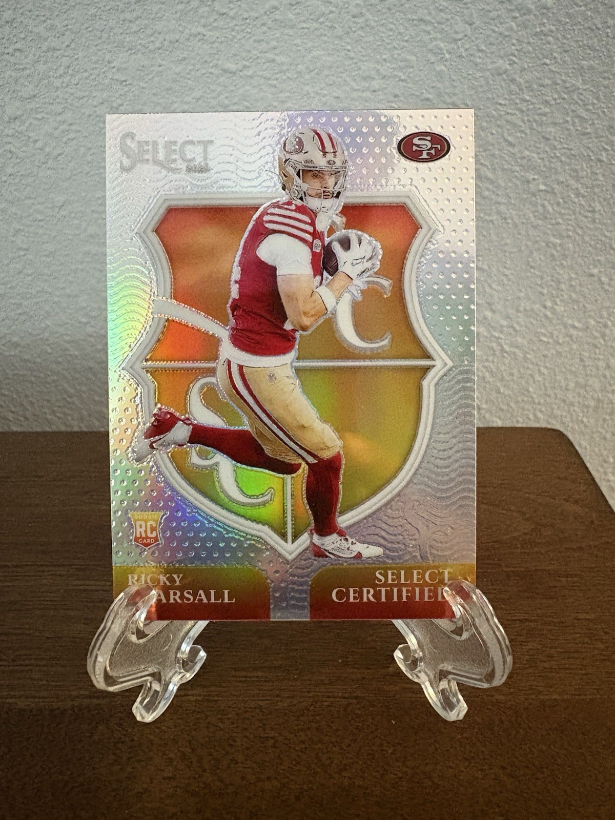 2024 Panini Select - Select Certified Rookies Ricky Pearsall Silver #12 (RC)