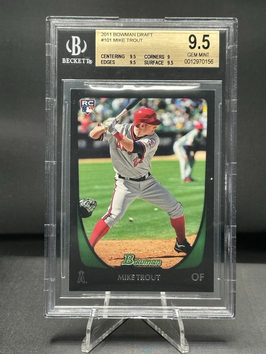 Mike Trout Grade 9.5 Baseball Sports Trading Cards & Accessories