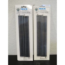 (2) Packs Bachmann 44112 9" Straight Train Tracks - 4 Pieces HO Scale (8 Total)
