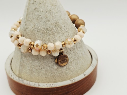 Alex & Ani " Enigma " Gold Wash Vintage 66 Beaded Wrap Bracelet ✨️⭐️⭐️ - Picture 12 of 13