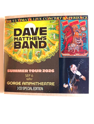 DAVE MATTHEWS BAND George Amphitheater 6. September 2026 Triple CD