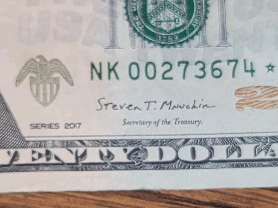 20 dollar bill star note 2017, 2013, 2009 Rare 🔥💥✨$20 Bill Star Note Lot Of 7 - Image 4 of 4