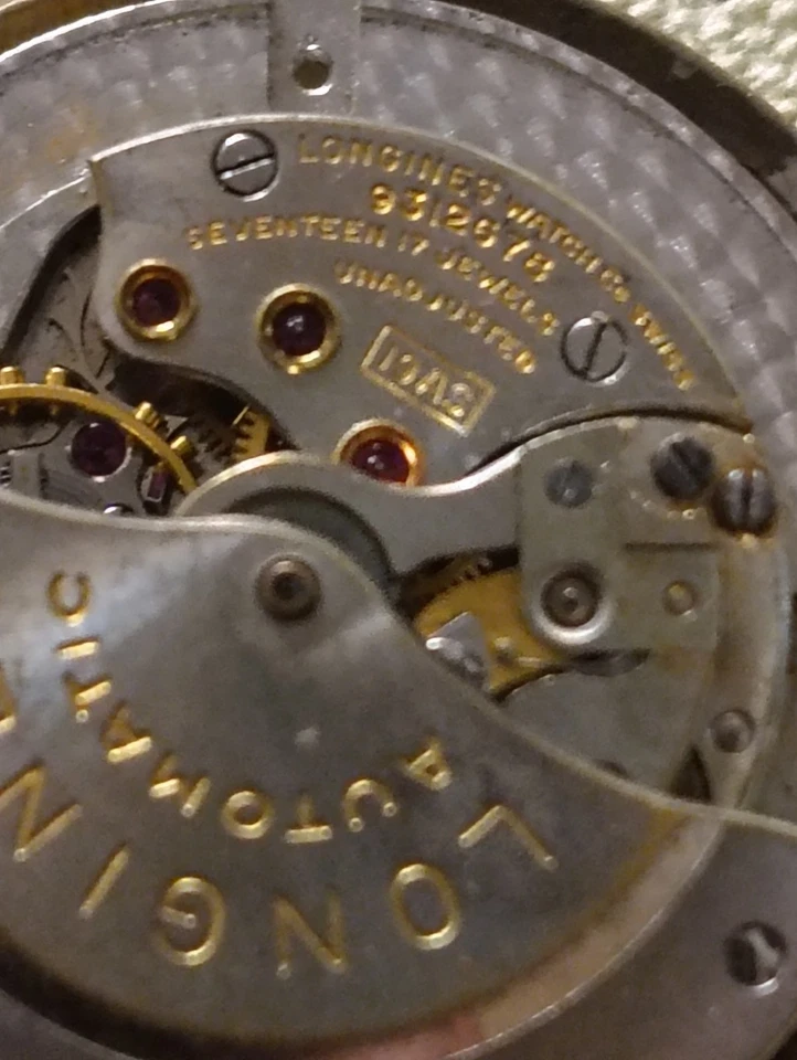 Vintage Longines Dial And 19AS Automatic Watch Movement Dial With Good Balance - Image 4 of 4