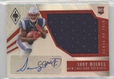 2018 Panini Phoenix Class of RPS Rookie Jumbo Swatch /100 Sony Michel Auto 06ob