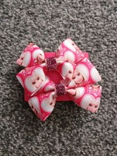 Girls Pink Doll hair clips x2 Brand new