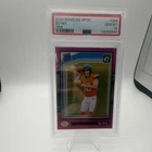 2024 Panini Donruss Optic Rated Rookie Bo Nix Pink Prizm #209 PSA 10 Broncos