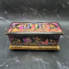 VtgCollectible Russian Porcelain Nutcracker Ballet Music Box by Natalia Zaitseva