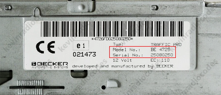 ✅BECKER RADIO DEKODIEREN PIN CODE BMW CHRYSLER FERRARI MERCEDES PORSCHE AUDIO✅ - Bild 2 von 3