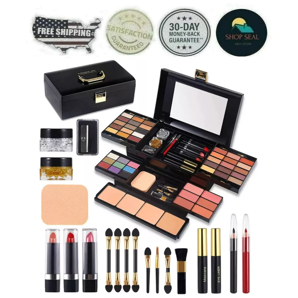 Kit De Maquillaje Profesional Para Mujeres Todo En 1 Estuche Plegable 58  Colores