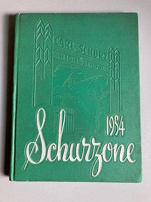 1954 CARL SCHURZ HIGH SCHOOL SCHURZONE STUDENT YEARBOOK