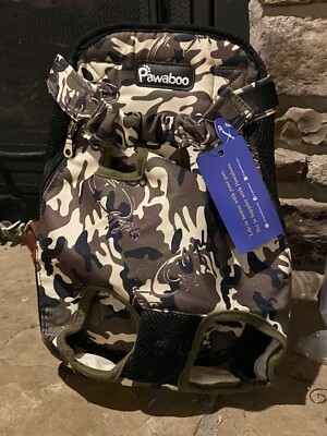 Pawaboo camo Pet Carrier Backpack Adjustable Pet Dog Carrier