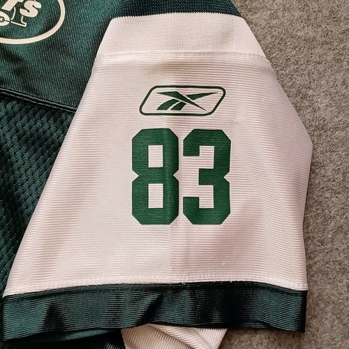 New York Jets Santana Moss Jersey #83 Youth 14 16 Extra Large Green NFL Reebok - Picture 10 of 20