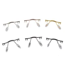 Eyeglasses Stainless Steel Bridges Replacement Part Rimless Nose Frame Top