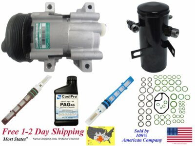 New A/C AC Compressor Kit for 1994-1996 Ford F-150 (5.0L, 5.8L)