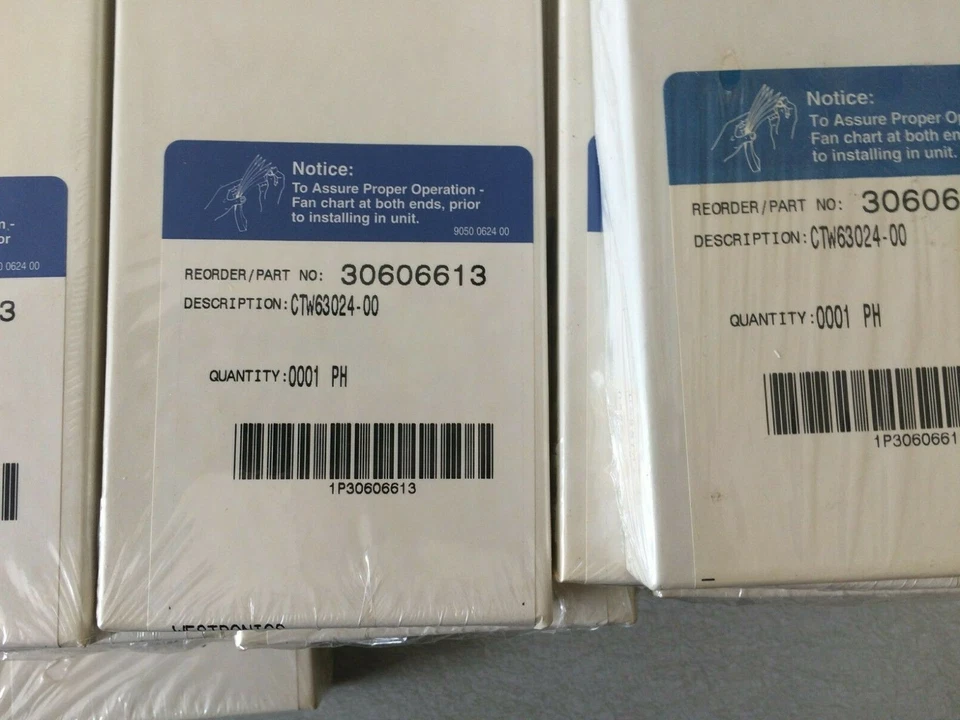 Westronics strip chart recorder fan fold chart paper. Part# CTW63024-00 - Image 2 of 2