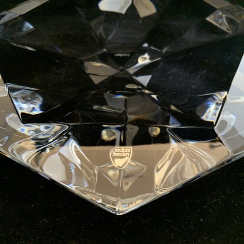 Orrefors Clear Crystal Platter Precious 12" Wide 6269271 Martin Lindahl Sweden - Picture 3 of 11