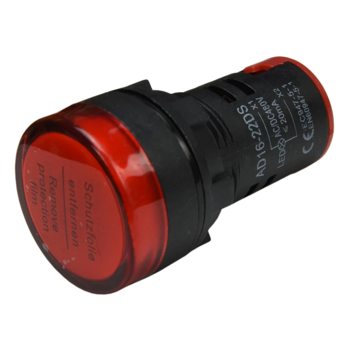 Lot of 10 480V AC DC 22mm RED LED Indicator Lamp Signal Light