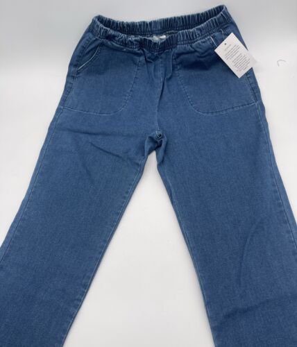 Blair Blue Jeans Women Size 8 Petite Elastic Waist Cotton Pull On